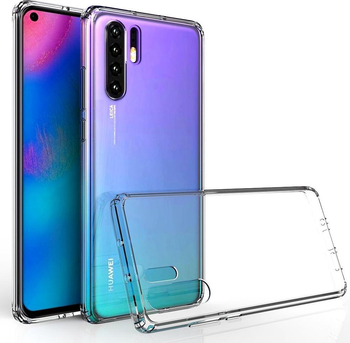 Bmax Tpu Hard Case Hoesje Voor Huawei P30 Pro - Transparant