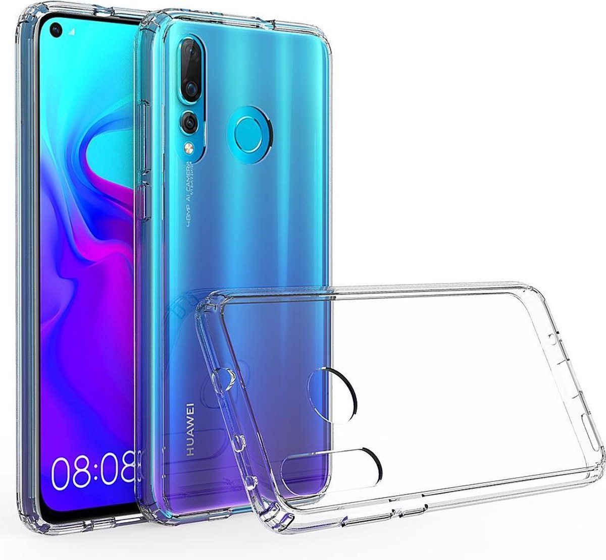 Bmax Tpu Hard Case Hoesje Voor Huawei P30 Lite - Transparant