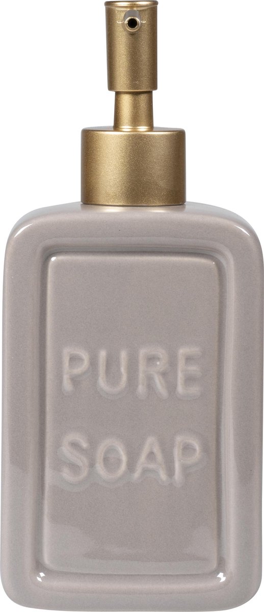 Quvio Zeep Dispenser 'Pure Soap' - - Grijs