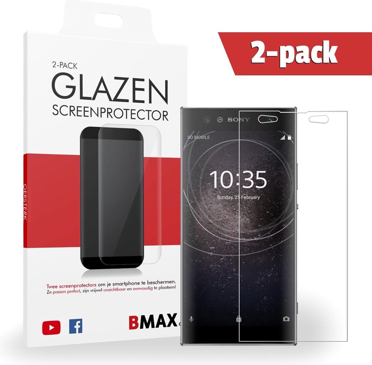 2-pack Bmax Sony Xperia Xa2 Ultra Screenprotector - Glass - 2.5d