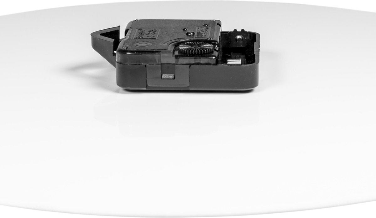 Quvio Wandklok Zonder Frame - Marmer - Zwart