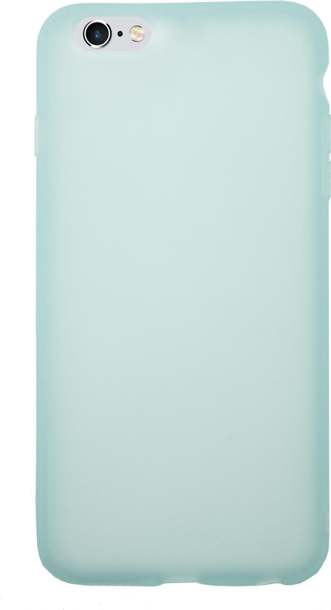 Bmax Liquid Latex Soft Case Hoesje Voor Iphone 6/6s Plus - Mint Green/mint - Groen