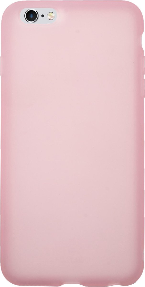 Bmax Liquid Latex Soft Case Hoesje Voor Iphone 6/6s Plus - Pink/ - Roze