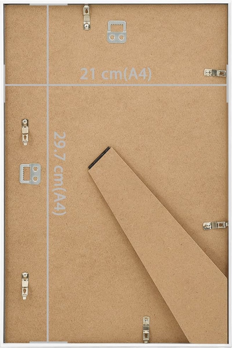 Vidaxl Fotolijsten 3 St Voor Wand Of Tafel 21x29,7 Cm Mdf - Wit