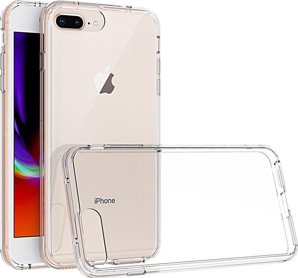 Bmax Tpu Hard Case Hoesje Voor Iphone 6/6s Plus - Transparant