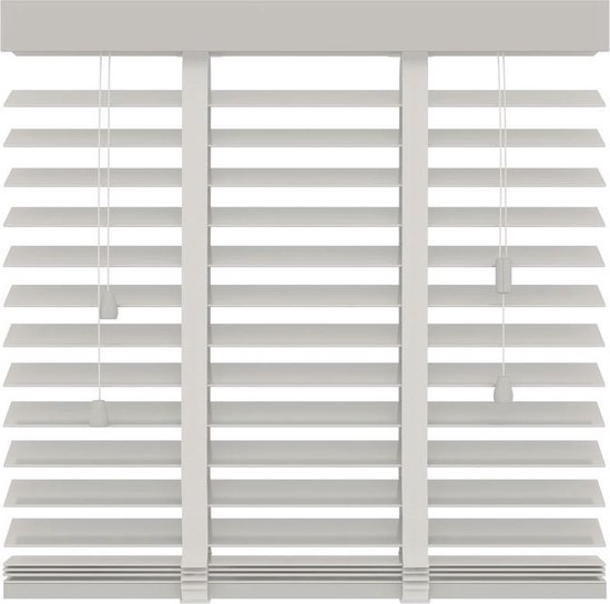 Decosol Horizontale Jaloezie Hout 50mm 60 X 130cm - Wit