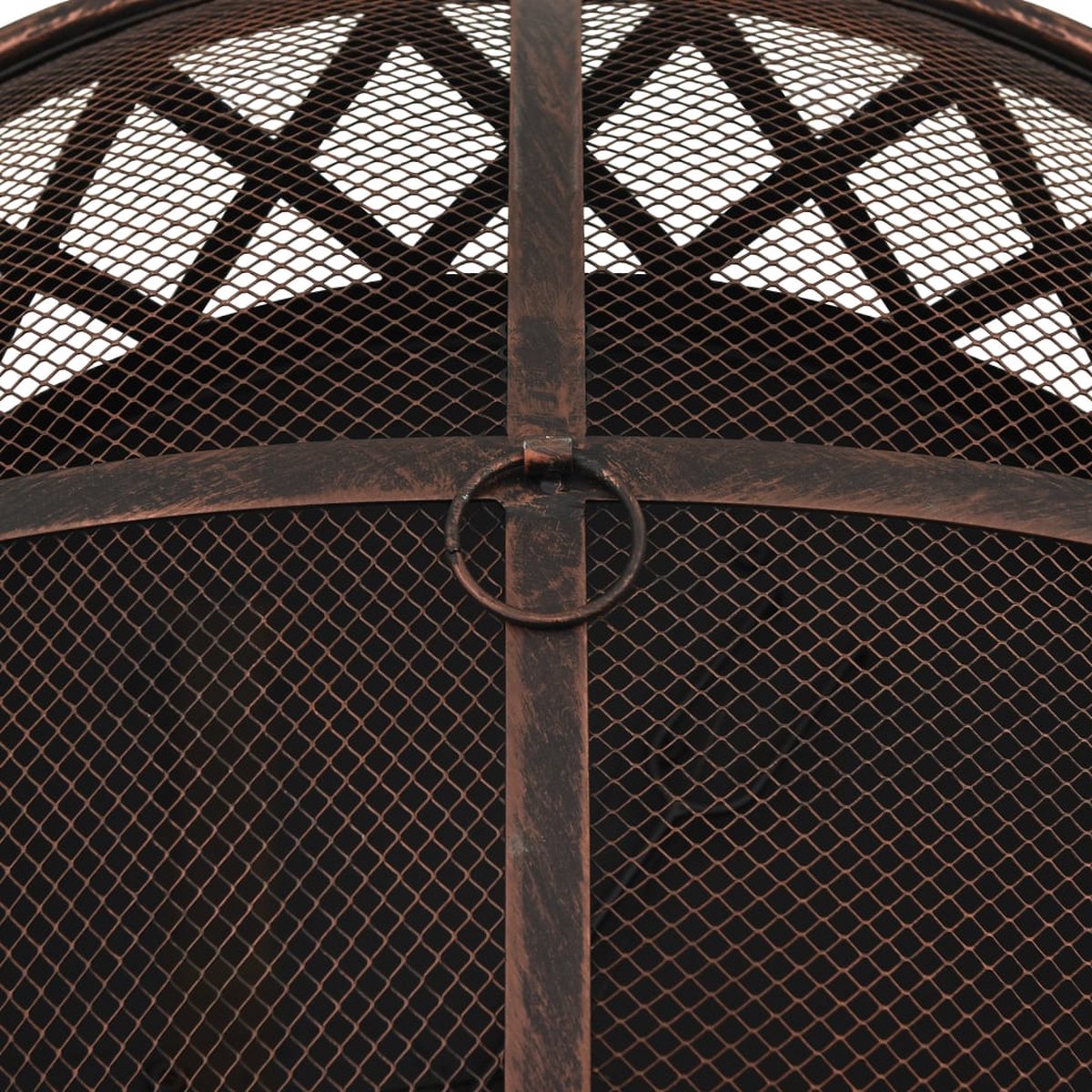 Vidaxl Vuurplaats Met Pook Xxl 76 Cm Staal - Zwart