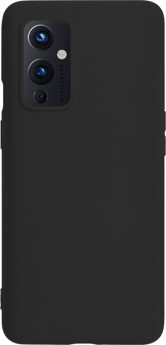 Bmax Essential Matte Case Oneplus 9 Hoesje - Black/ - Zwart