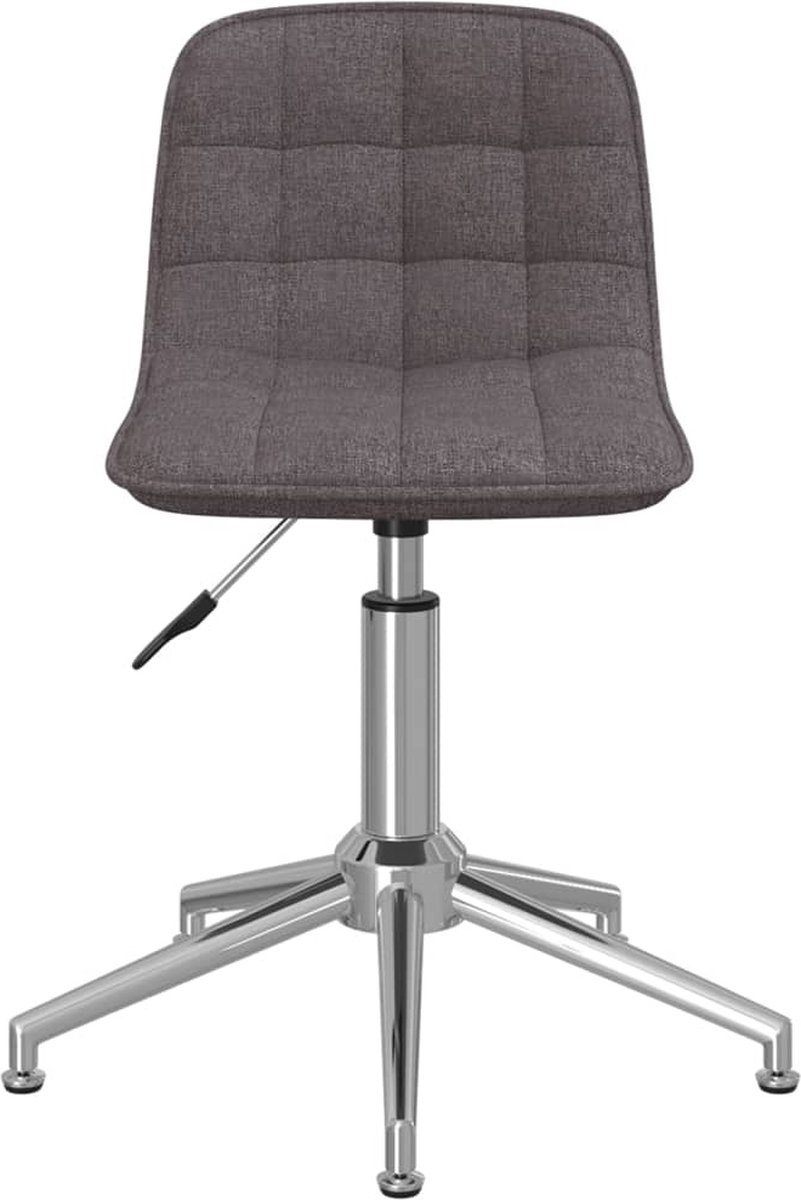 Vidaxl Eetkamerstoelen Draaibaar 2 St Stof Taupe