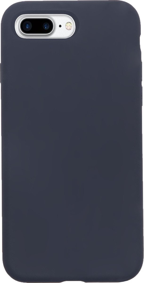 Bmax Liquid Silicone Case Hoesje Voor Iphone 7/8 Plus - Midnight Blue/donker - Blauw