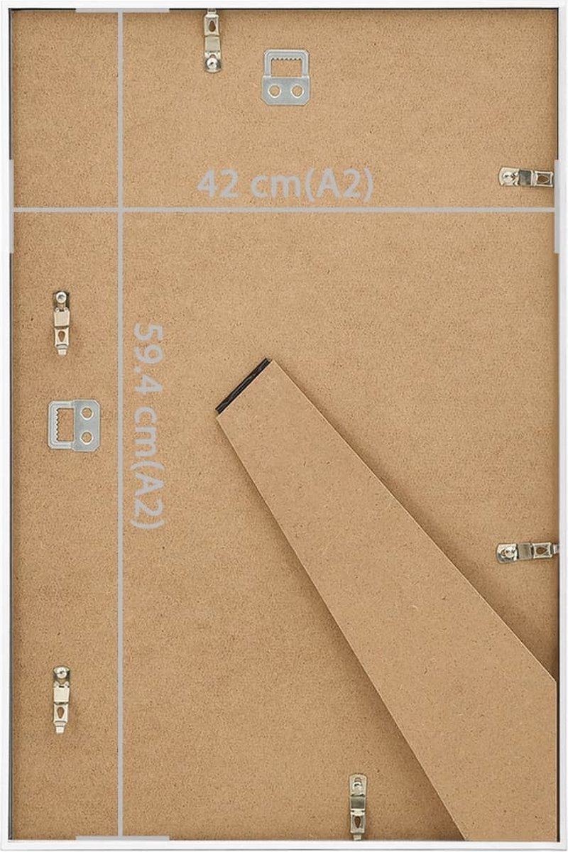 Vidaxl Fotolijsten 5 St Voor Wand Of Tafel 42x59,4 Cm Mdf - Wit
