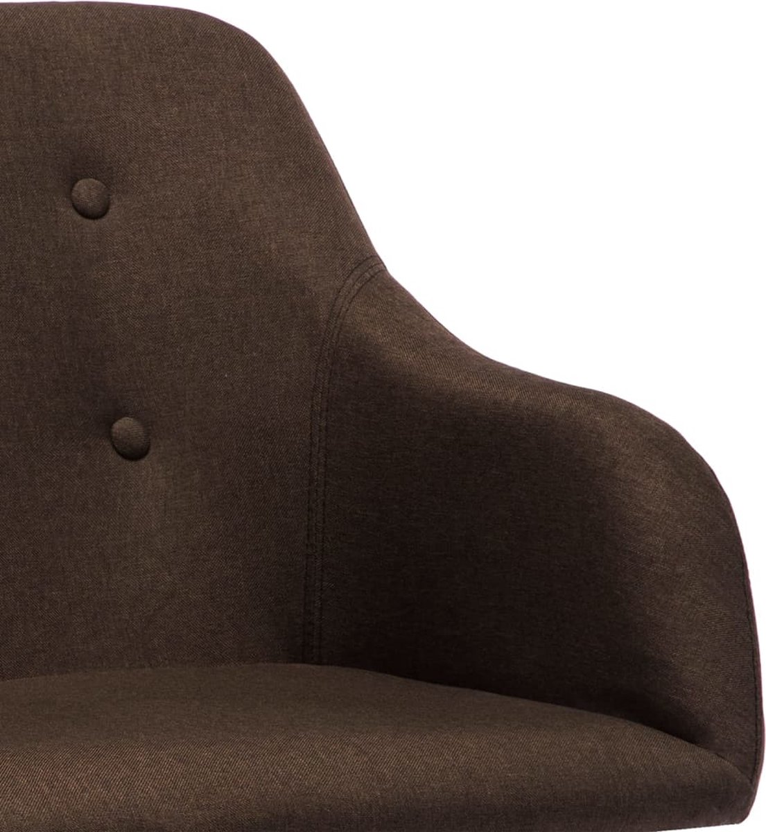 Vidaxl Schommelstoel Stof Donker - Bruin