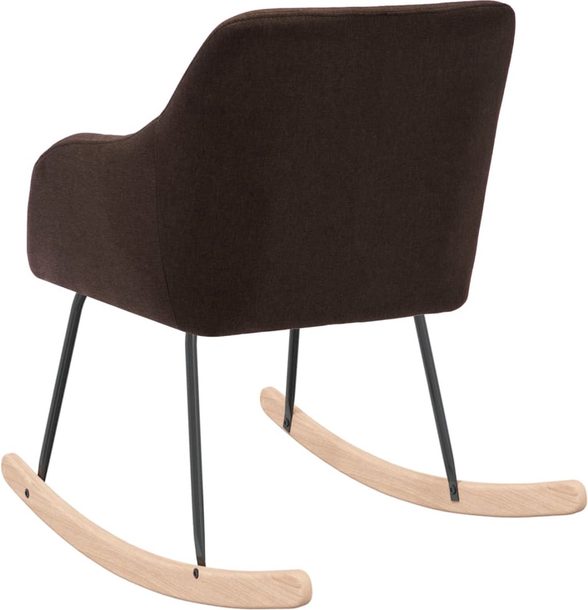 Vidaxl Schommelstoel Stof Donker - Bruin