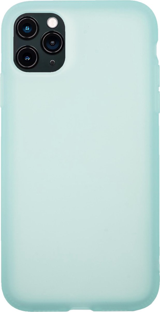 Bmax Liquid Latex Soft Case Hoesje Voor Iphone 11 Pro - Mint Green/mint - Groen