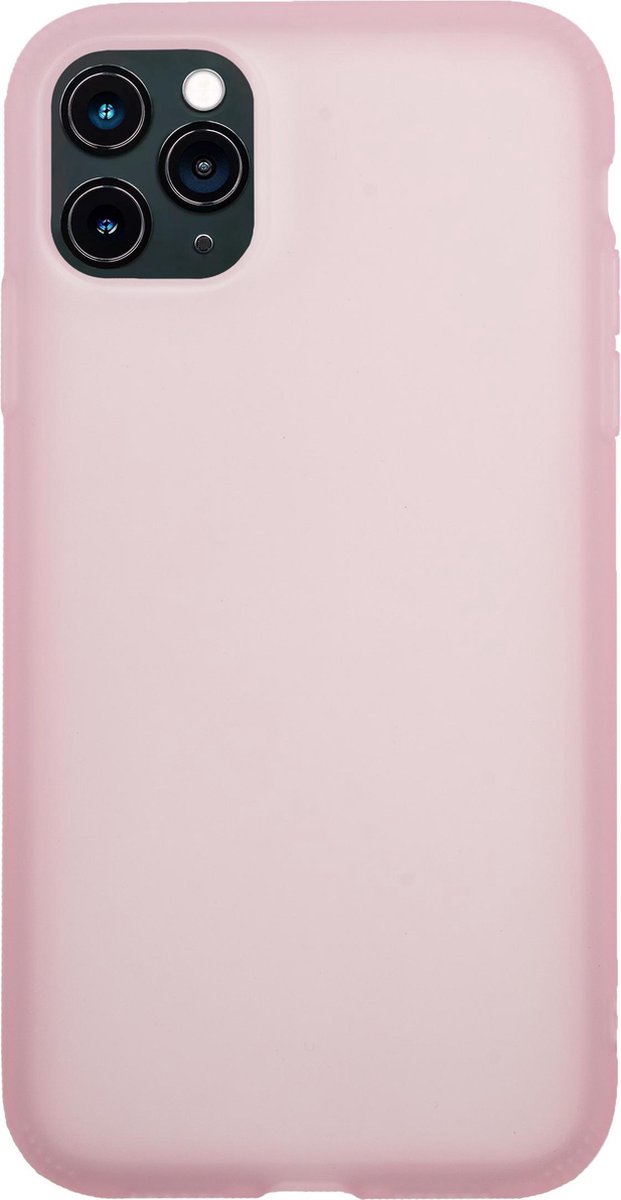 Bmax Liquid Latex Soft Case Hoesje Voor Iphone 11 Pro - Pink/ - Roze