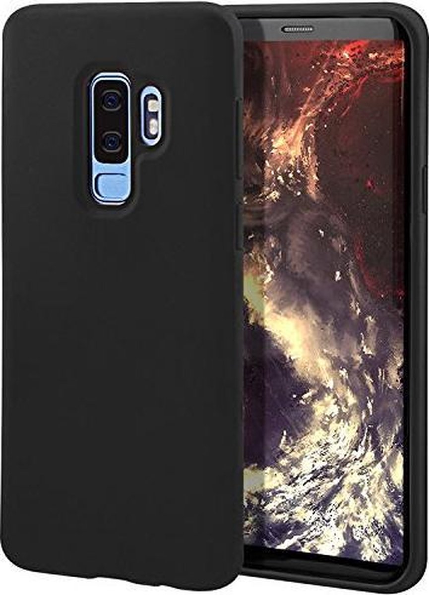 Bmax Liquid Silicone Case Hoesje Voor Samsung Galaxy S9 Plus - - Zwart