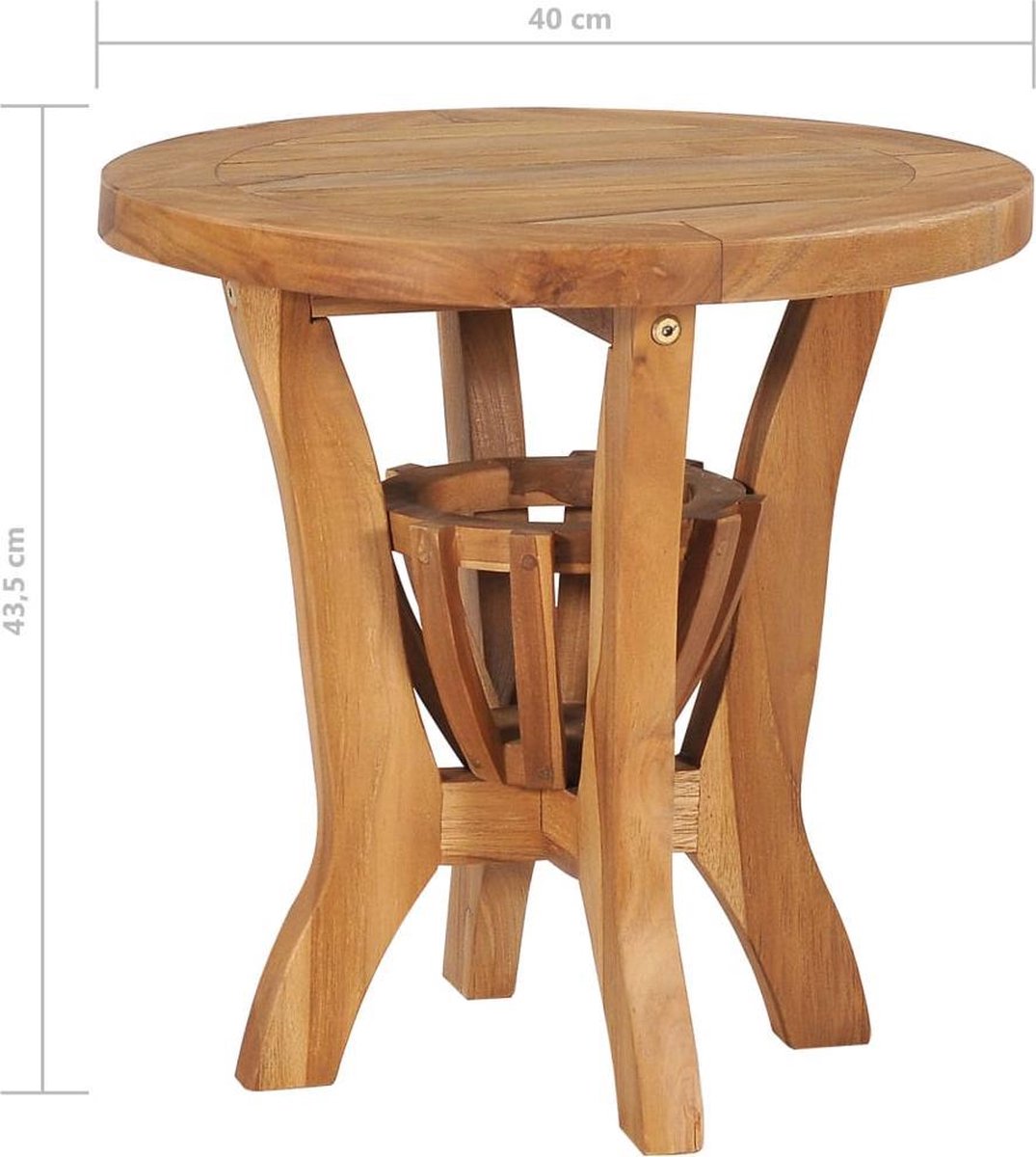 Vidaxl 3-delige Bistroset Massief Teakhout - Bruin