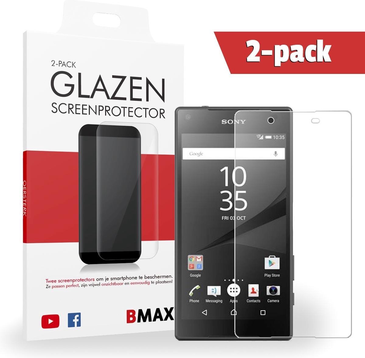 2-pack Sony Xperia Z5 Compact Screenprotector - Glass - 2.5d