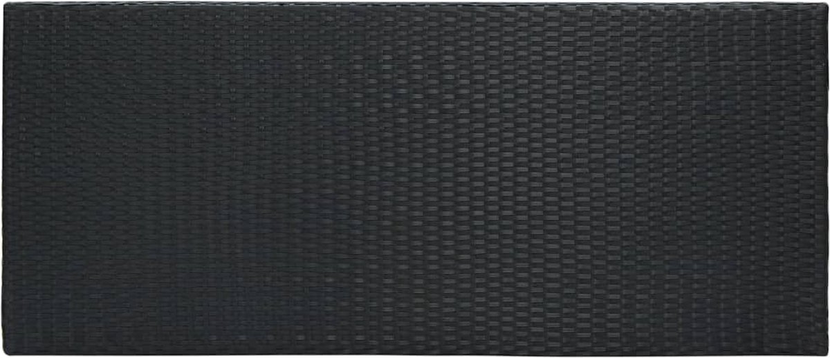Vidaxl Tuinbartafel 140,5x60,5x110,5 Cm Poly Rattan - Zwart