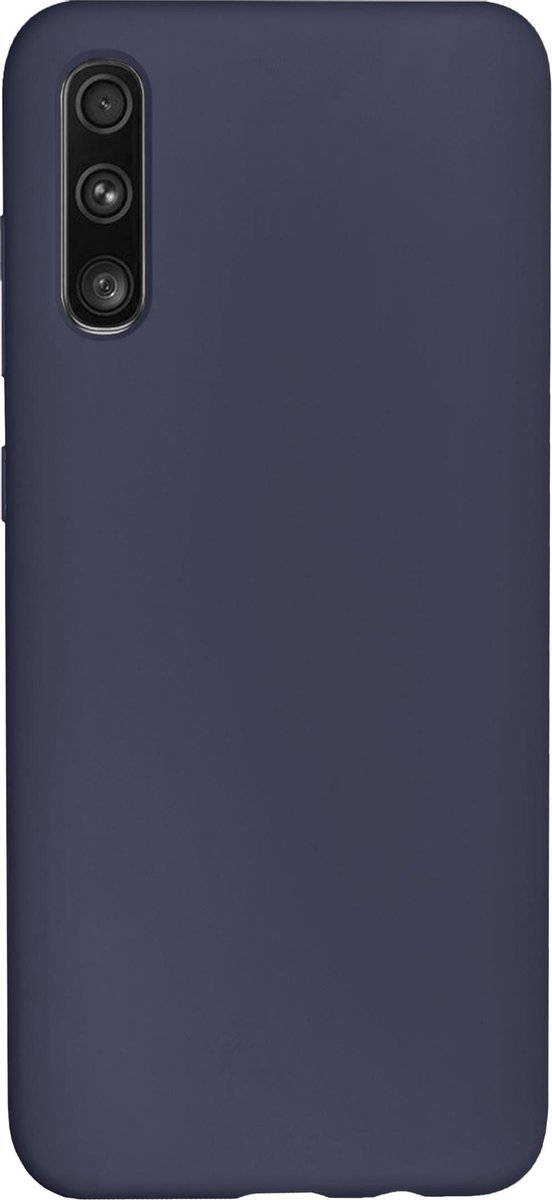 Bmax Liquid Silicone Case Hoesje Voor Samsung Galaxy A50 - Dark Blue/donker - Blauw