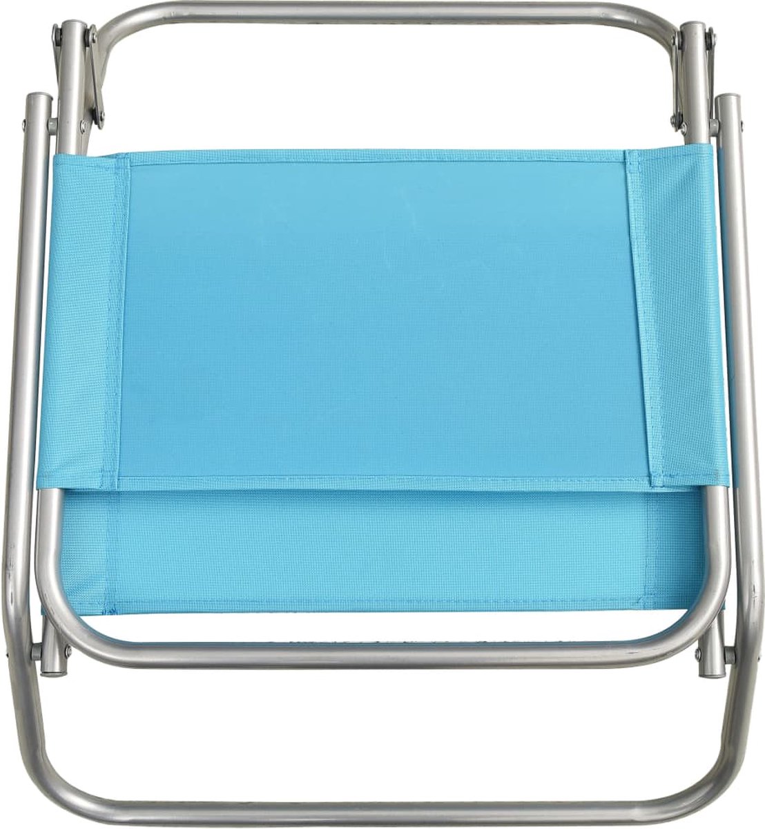 Vidaxl Strandstoelen 2 St Inklapbaar Stof - Turquoise