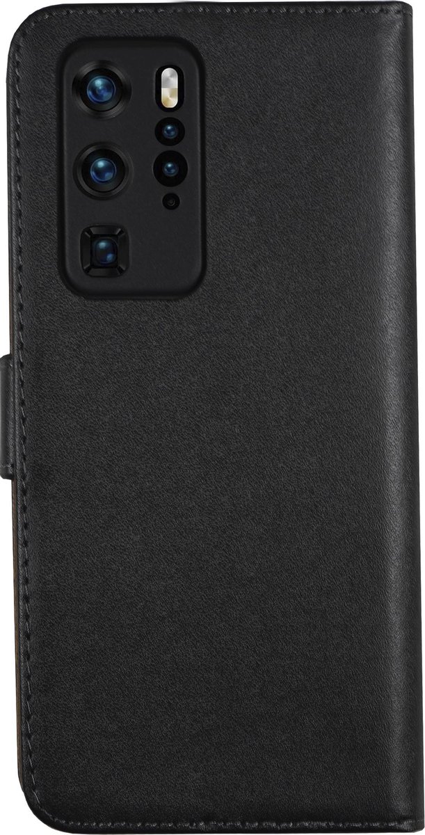 Bmax Leren Flip Case Hoesje Voor Huawei P40 Pro - Black/ - Zwart