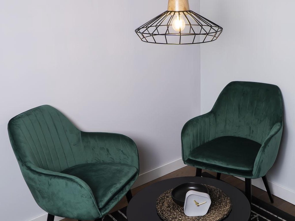 Quvio Tafelklok Beton Asymmetrisch Meten Wijzers - Grijs - Goud