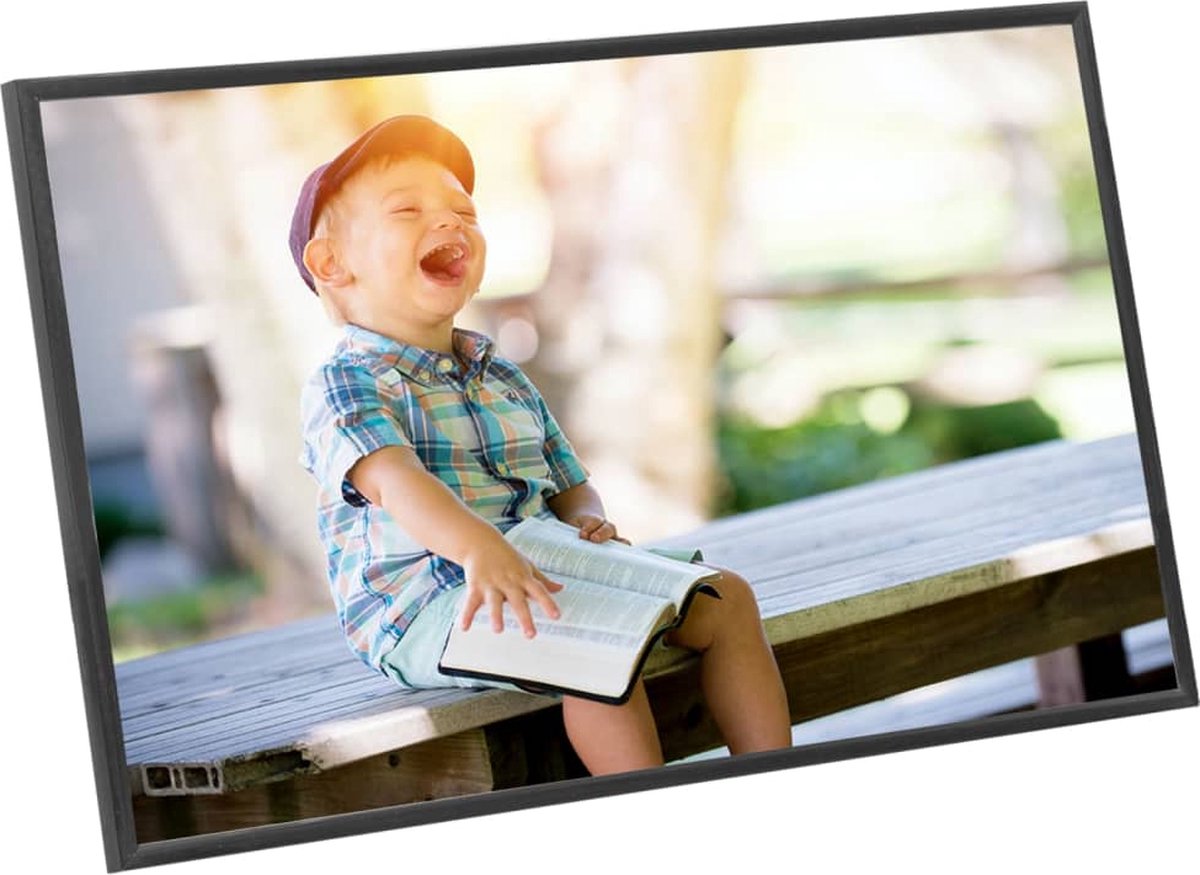 Vidaxl Fotolijsten 3 St Voor Wand Of Tafel 10x15 Cm Mdf - Zwart