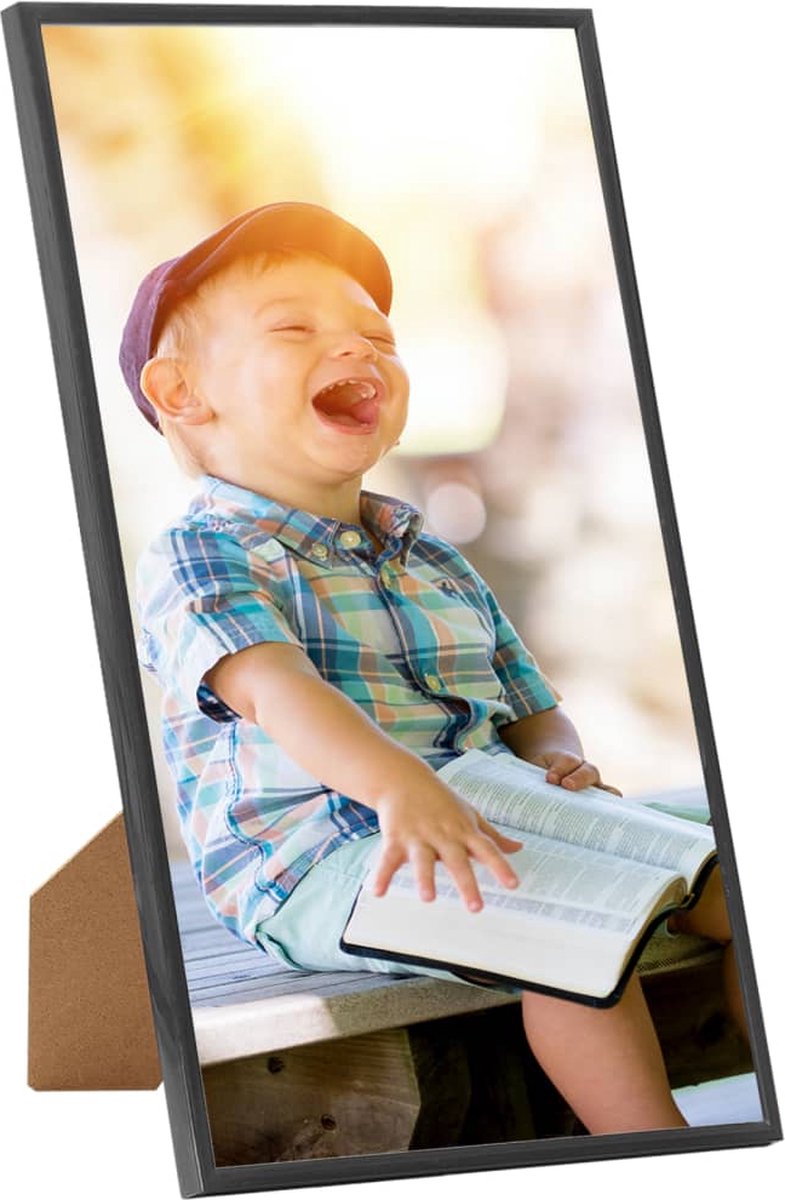 Vidaxl Fotolijsten 3 St Voor Wand Of Tafel 10x15 Cm Mdf - Zwart