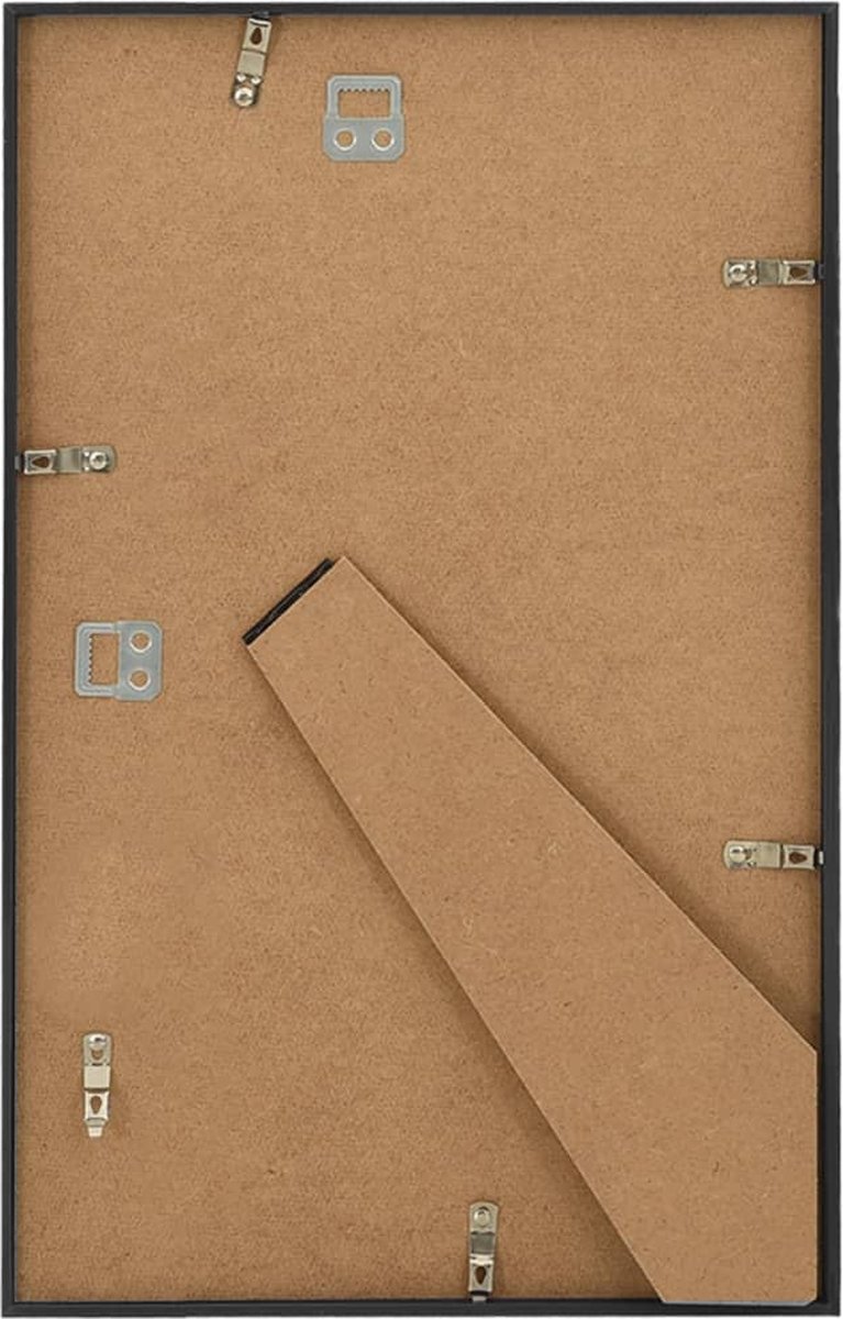 Vidaxl Fotolijsten 3 St Voor Wand Of Tafel 10x15 Cm Mdf - Zwart