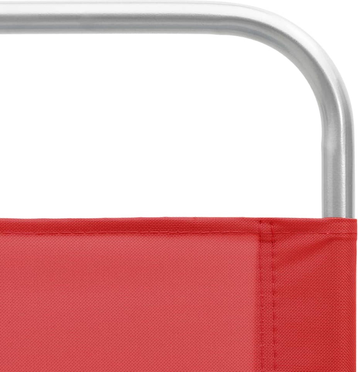 Vidaxl Strandstoelen 2 St Inklapbaar Stof - Rood