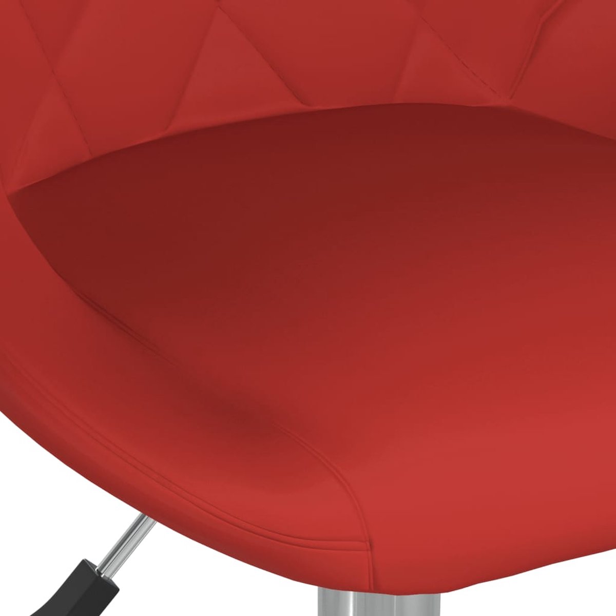 Vidaxl Eetkamerstoelen Draaibaar 2 St Kunstleer Wijn - Rood
