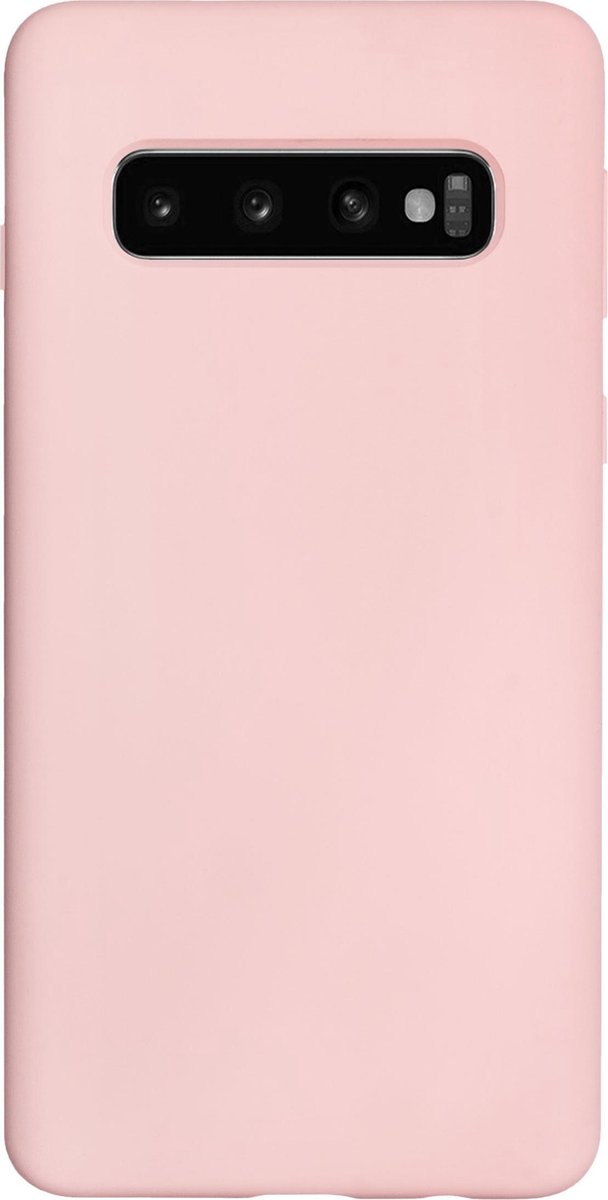 Bmax Liquid Silicone Case Hoesje Voor Samsung Galaxy S10 - Pink/licht - Roze