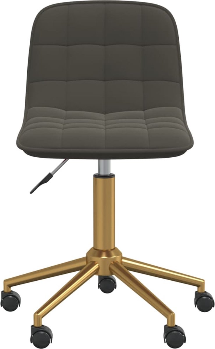 Vidaxl Eetkamerstoelen Draaibaar 4 St Fluweel Donker - Grijs
