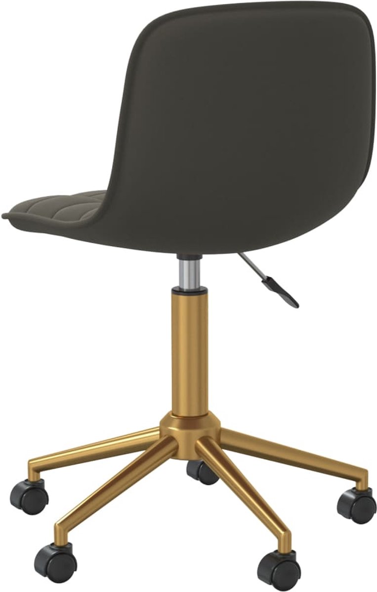 Vidaxl Eetkamerstoelen Draaibaar 4 St Fluweel Donker - Grijs