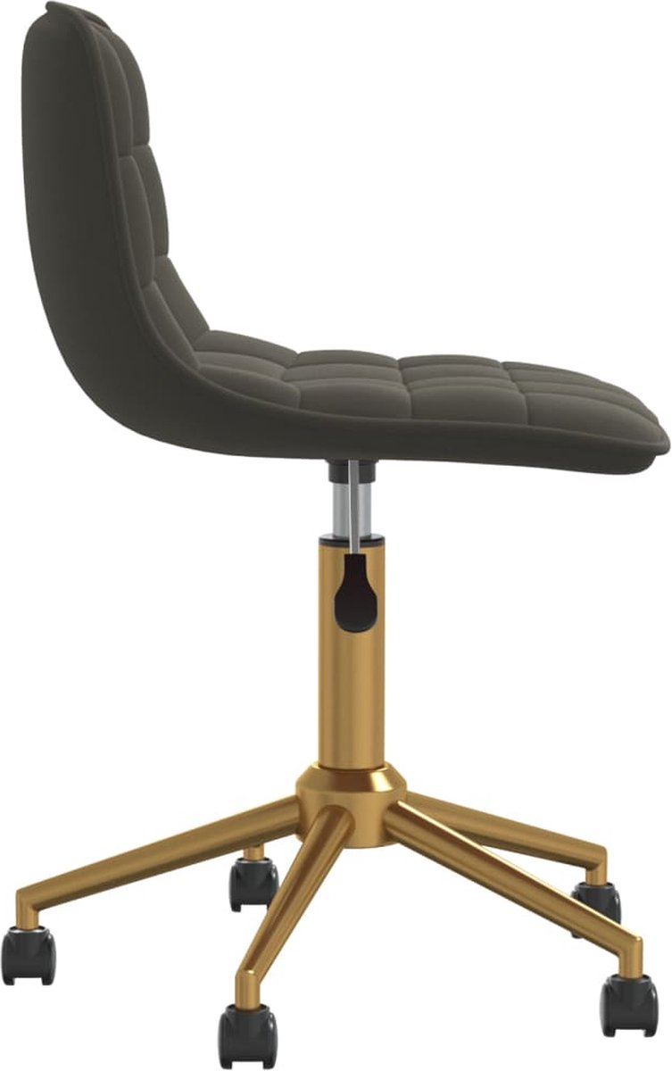 Vidaxl Eetkamerstoelen Draaibaar 4 St Fluweel Donker - Grijs