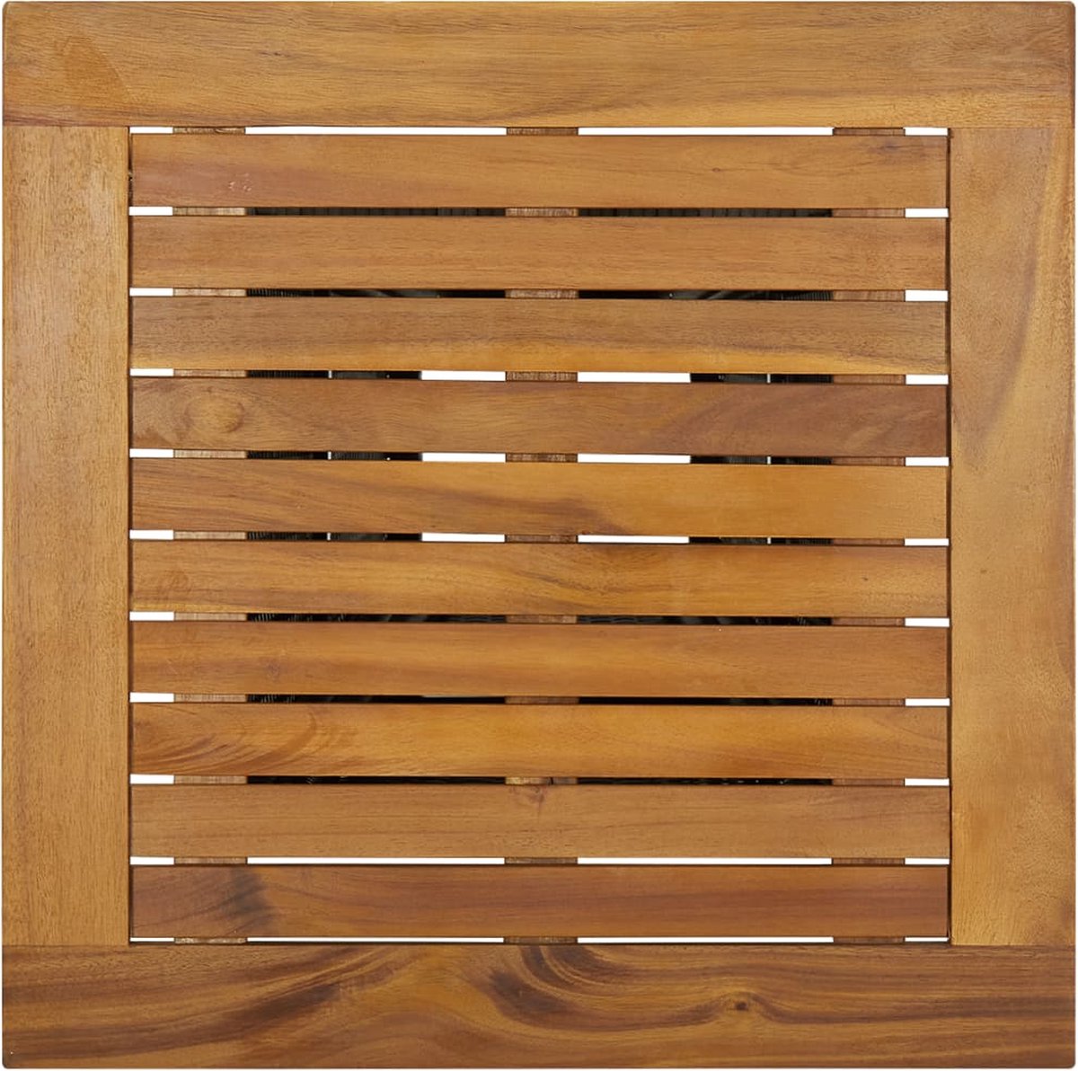 Vidaxl Bartafel 60x60x110 Cm Poly Rattan En Massief Acaciahout - Grijs