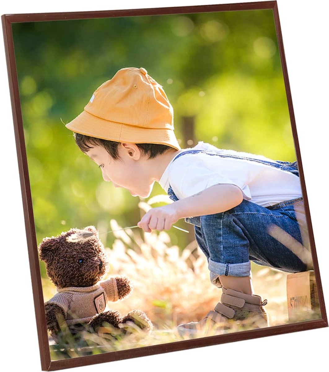 Vidaxl Fotolijsten 5 St Voor Wand Of Tafel 20x25 Cm Mdf Bronskleurig - Bruin