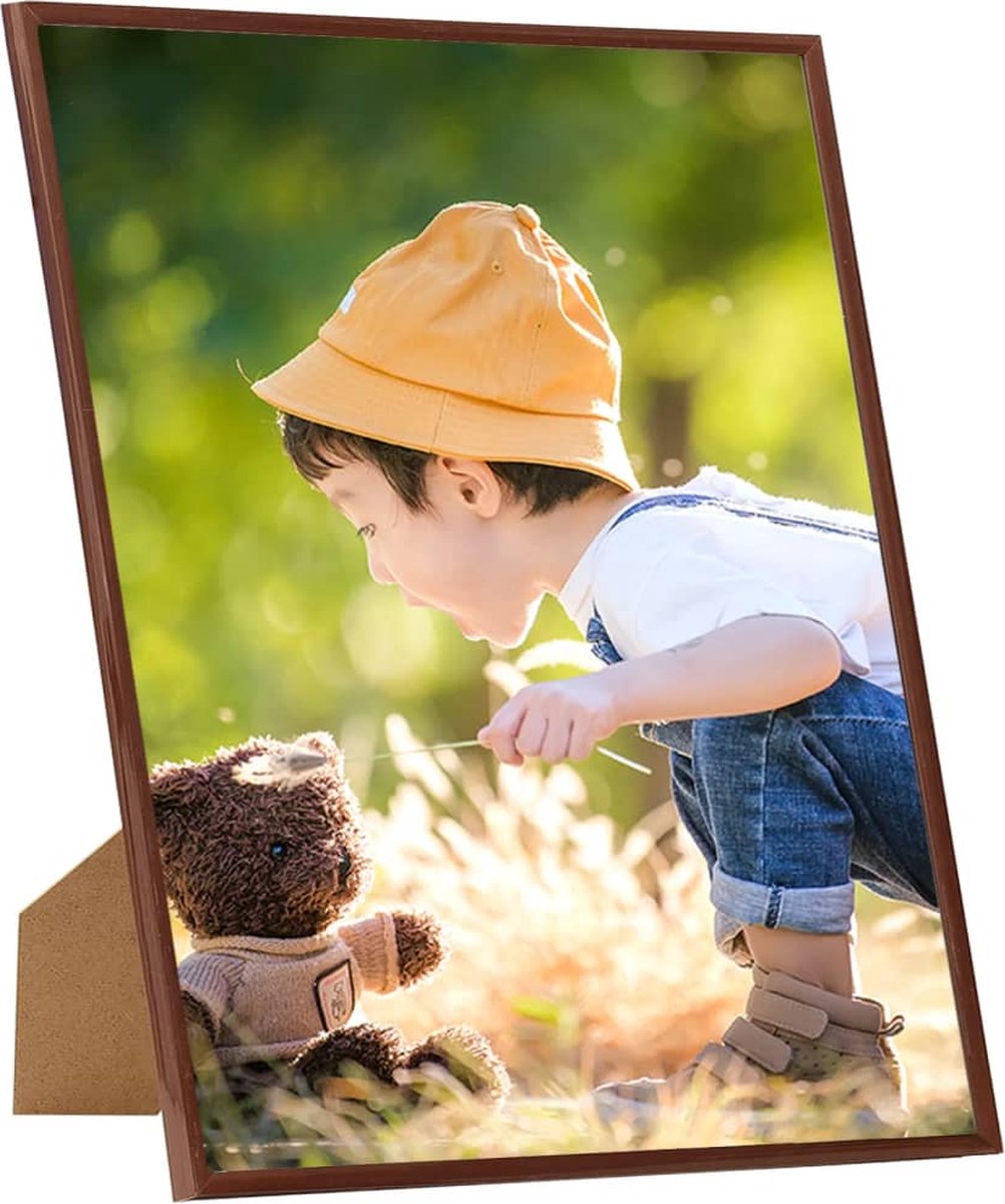 Vidaxl Fotolijsten 5 St Voor Wand Of Tafel 20x25 Cm Mdf Bronskleurig - Bruin