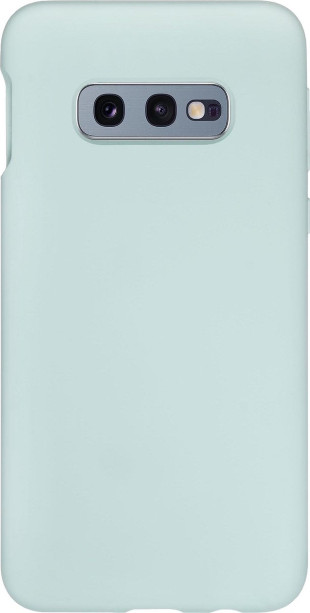 Bmax Liquid Silicone Case Hoesje Voor Samsung Galaxy S10e - Ice Blue/ - Turquoise