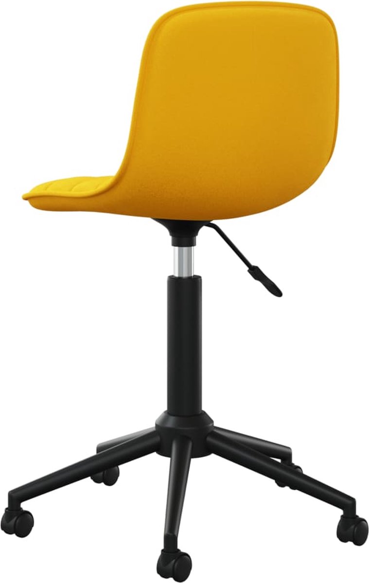Vidaxl Eetkamerstoelen Draaibaar 4 St Fluweel - Geel