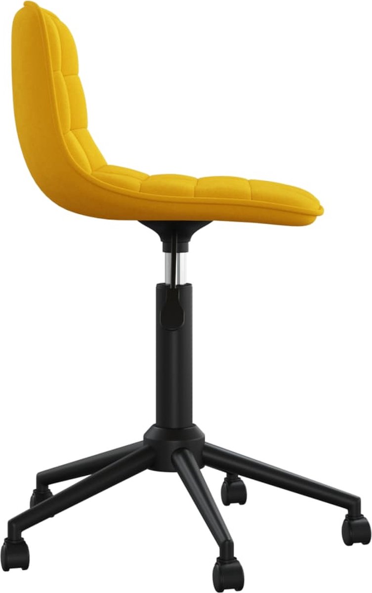 Vidaxl Eetkamerstoelen Draaibaar 4 St Fluweel - Geel