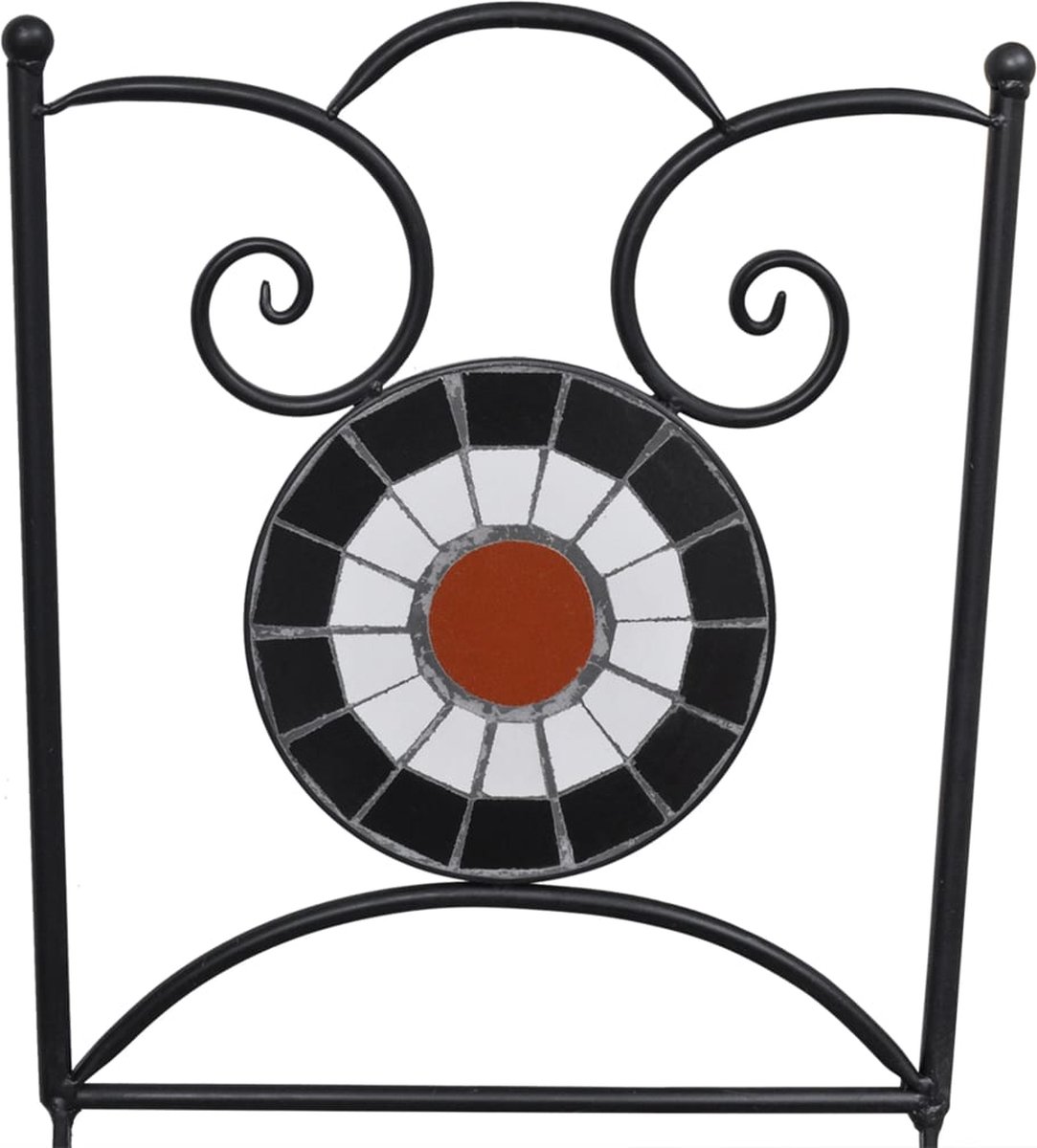 Vidaxl 3-delige Bistroset Mozaïek Keramische Tegel Terracotta En - Bruin