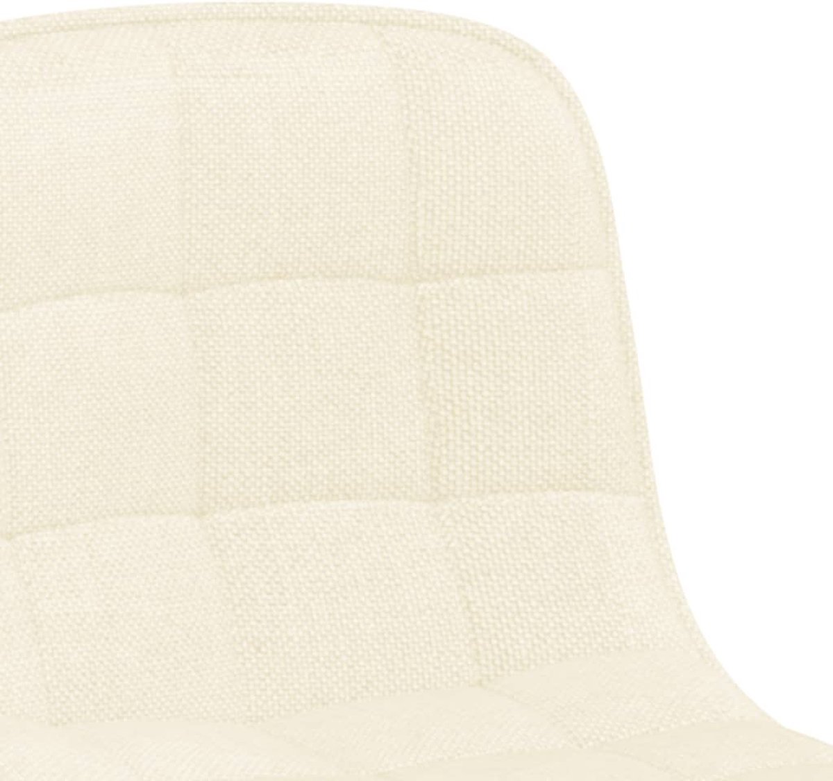 Vidaxl Eetkamerstoelen Draaibaar 2 St Stof Crèmekleurig