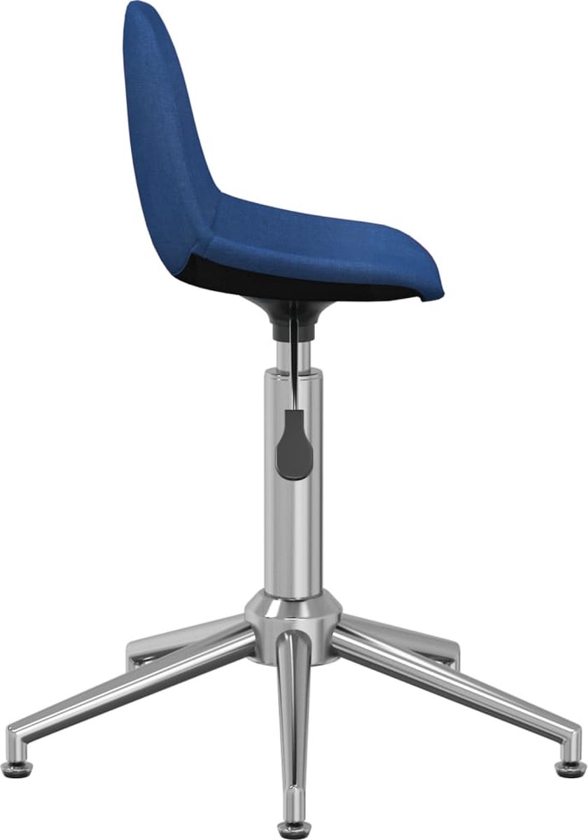 Vidaxl Eetkamerstoel Draaibaar Stof - Blauw