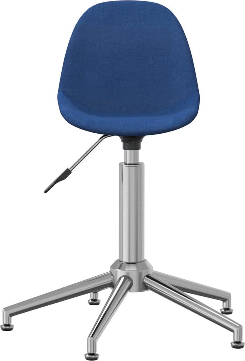 Vidaxl Eetkamerstoel Draaibaar Stof - Blauw