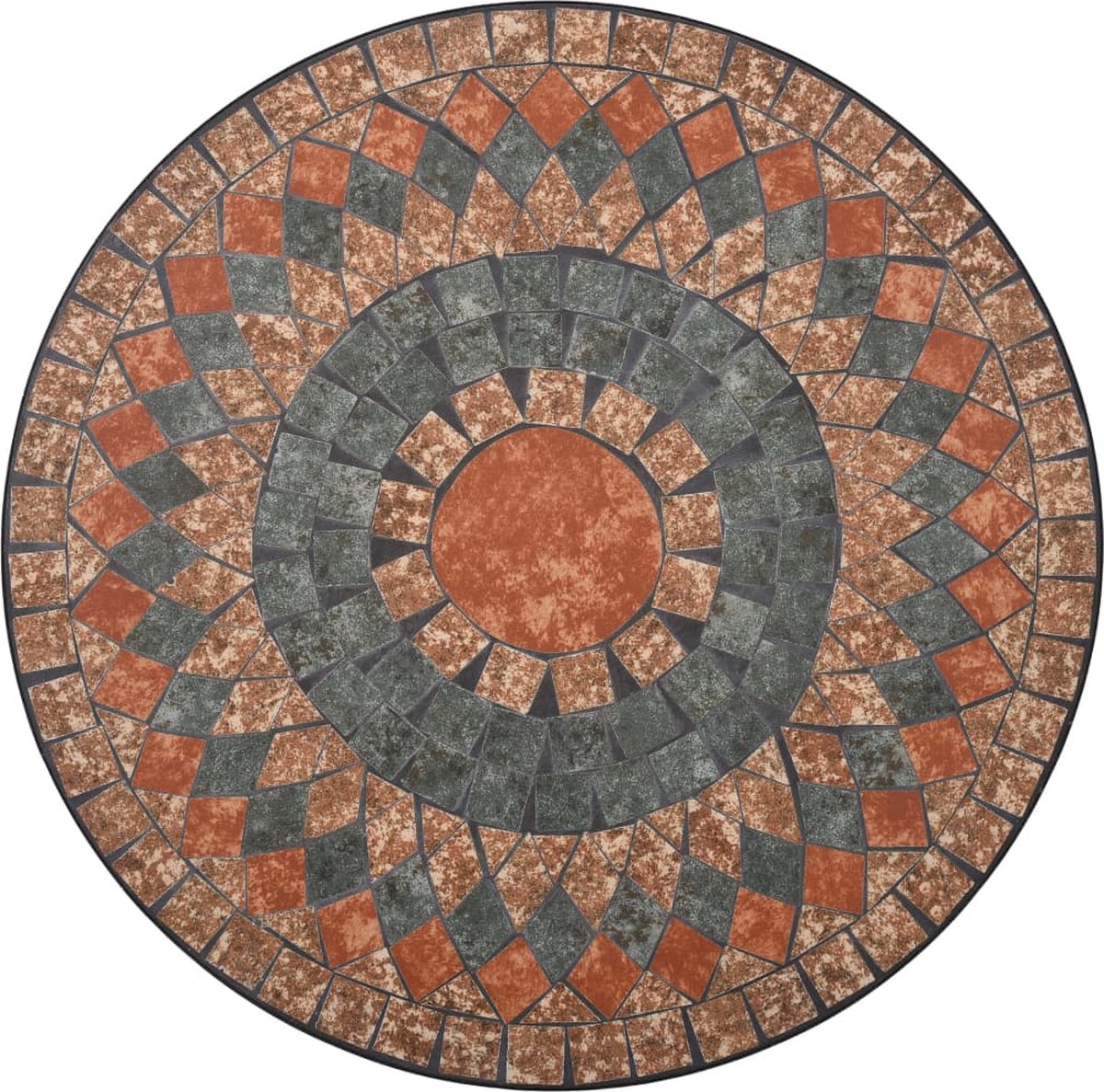 Vidaxl 3-delige Bistroset Mozaïek Keramische Tegel En - Oranje