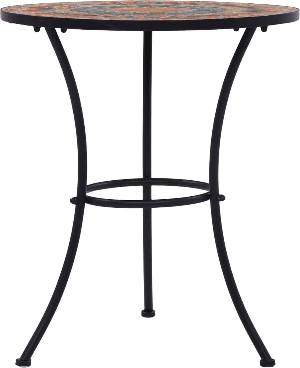 Vidaxl 3-delige Bistroset Mozaïek Keramische Tegel En - Oranje