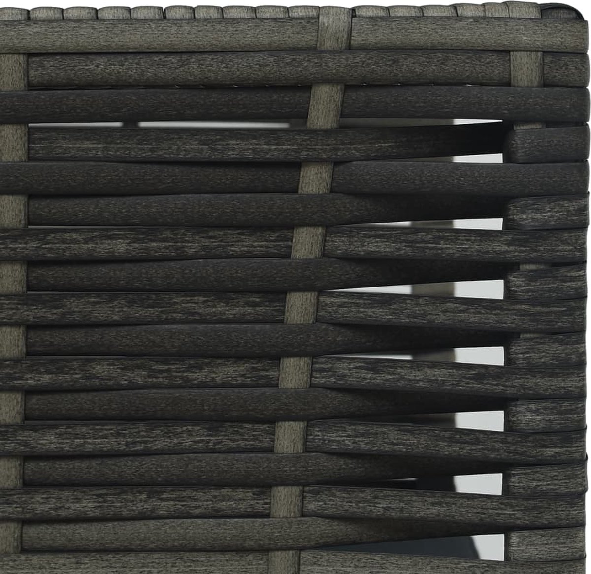 Vidaxl 3-delige Bistroset Met Kussens Poly Rattan - Grijs