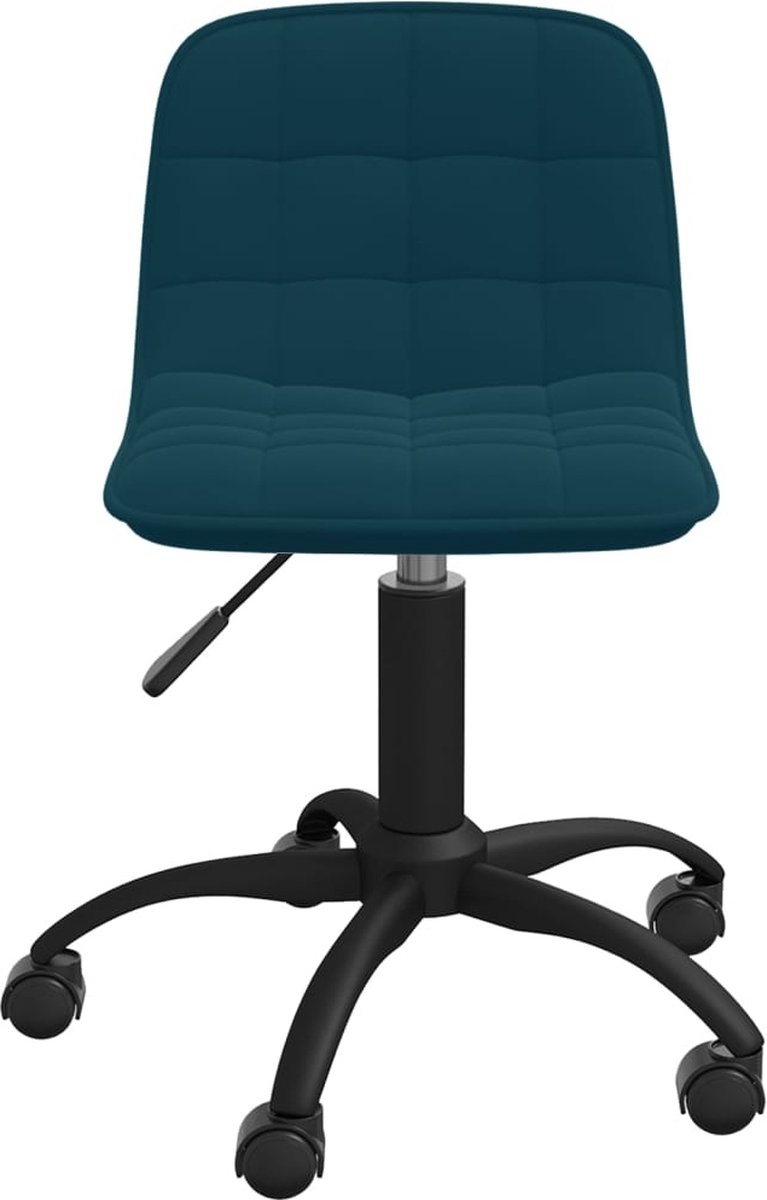 Vidaxl Eetkamerstoelen Draaibaar 2 St Fluweel - Blauw